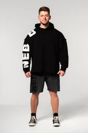 Hanorac pentru bărbați Nebbia Oversized Pullover Hoodie NO BS Black