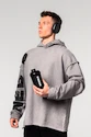 Hanorac pentru bărbați Nebbia  Washed-off Oversized Pullover Hoodie NO BS Light Grey