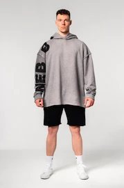 Hanorac pentru bărbați Nebbia Washed-off Oversized Pullover Hoodie NO BS Light Grey