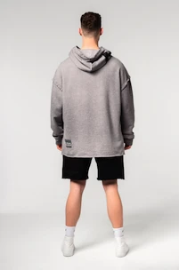 Hanorac pentru bărbați Nebbia  Washed-off Oversized Pullover Hoodie NO BS Light Grey