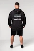 Hanorac pentru bărbați Nebbia  Washed-off Zip Up Hoodie GYM BRO Black