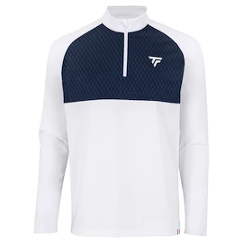 Hanorac pentru bărbați Tecnifibre Pro Thermo Zipper LS White