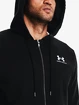 Hanorac pentru bărbați Under Armour  Essential Fleece FZ Hood-BLK