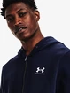 Hanorac pentru bărbați Under Armour  Essential Fleece FZ Hood-NVY