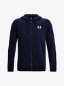 Hanorac pentru bărbați Under Armour  Essential Fleece FZ Hood-NVY