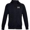 Hanorac pentru bărbați Under Armour  SPECKLED FLEECE FZ HOODIE-BLK