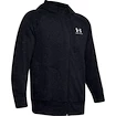 Hanorac pentru bărbați Under Armour  SPECKLED FLEECE FZ HOODIE-BLK