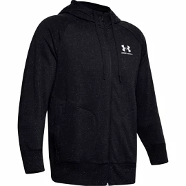 Hanorac pentru bărbați Under Armour SPECKLED FLEECE FZ HOODIE-BLK