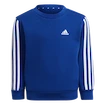 Hanorac pentru copii adidas  Essentials 3-Stripes Crew Neck Royal Blue 104 cm