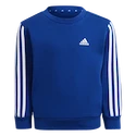 Hanorac pentru copii adidas  Essentials 3-Stripes Crew Neck Royal Blue 104 cm