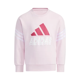 Hanorac pentru copii adidas Graphic Crew Neck Clear Pink