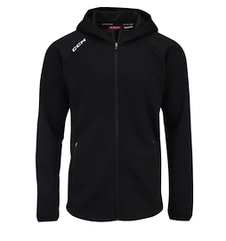 Hanorac pentru copii CCM LOCKER ROOM FLEECE FULL ZIP HOODIE Black