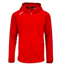 Hanorac pentru copii CCM LOCKER ROOM FLEECE FULL ZIP HOODIE Red