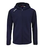 Hanorac pentru copii CCM  LOCKER ROOM FLEECE FULL ZIP HOODIE true navy