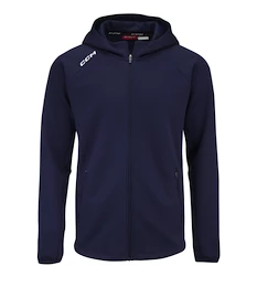 Hanorac pentru copii CCM LOCKER ROOM FLEECE FULL ZIP HOODIE true navy