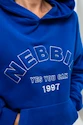 Hanorac pentru femei Nebbia GYM RAT Branded Oversized Hoodie blue