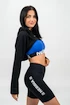 Hanorac pentru femei Nebbia GYM TIME Designer Cropped Hoodie black