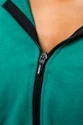 Hanorac pentru femei Nebbia ICONIC Cropped Zip-Up Hoodie green