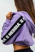 Hanorac pentru femei Nebbia ICONIC Cropped Zip-Up Hoodie purple