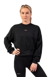 Hanorac pentru femei Nebbia Loose Fit Sweatshirt "Feeling Good" 420 black