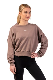 Hanorac pentru femei Nebbia Loose Fit Sweatshirt "Feeling Good" 420 brown