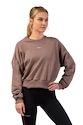 Hanorac pentru femei Nebbia  Loose Fit Sweatshirt "Feeling Good" 420 brown M/L