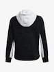 Hanorac pentru femei Under Armour  Rival + FZ Hoodie-BLK