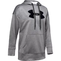 Hanorac pentru femei Under Armour  Synthetic Fleece Chenille Logo PO Hooodie grey