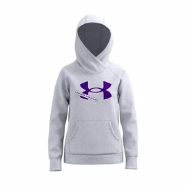 Hanorac pentru fete Under Armour Rival Fleece Logo Hoodie-GRY