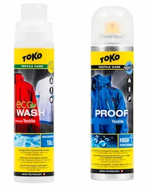 Impregnare Toko Duo-Pack Textile Proof & Eco Textile Wash, 250ml