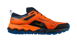 Încălțăminte de alergare pentru bărbați Mizuno Wave Ibuki Wave Ibuki 4 Tigerlily/Dress Blues/Snorkel Blue