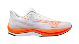 Încălțăminte de alergare pentru bărbați Mizuno Wave Rebellion Sonic White/Light Orange/Blue Ashes