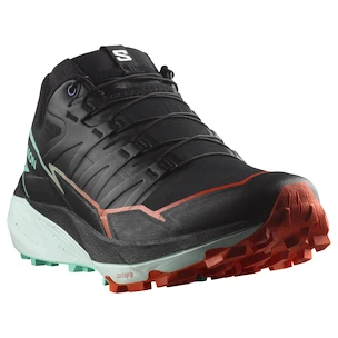 Încălțăminte de alergare pentru bărbați Salomon Thundercross  Black/Cherry Tomato/Electric Green   UK 8,5