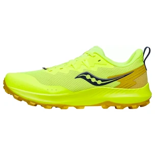 Încălțăminte de alergare pentru bărbați Saucony  Peregrine 14 Citron/Oak  UK 7,5