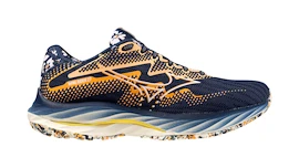 Încălțăminte de alergare pentru femei Mizuno Wave Rider 27 (Roxy) Naval Academy/White/Peach fuzz