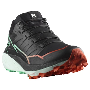 Încălțăminte de alergare pentru femei Salomon Thundercross  Black/Cherry Tomato/Electric Green