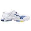 Încălțăminte de sală pentru bărbați Mizuno  Wave Lightning Z8 White/Bellwether Blue