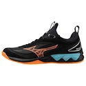 Încălțăminte de sală pentru bărbați Mizuno  Wave LUMINOUS 3 Black/Neon Flame