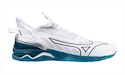 Încălțăminte de sală pentru bărbați Mizuno  WAVE MIRAGE 5 White/Sailor Blue/Silver