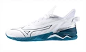 Încălțăminte de sală pentru bărbați Mizuno  WAVE MIRAGE 5 White/Sailor Blue/Silver