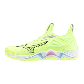 Încălțăminte de sală pentru bărbați Mizuno Wave Momentum 3 Neo Lime/Black/Splish Splash