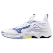 Încălțăminte de sală pentru bărbați Mizuno  Wave MOMENTUM 3 White/Bellwether Blue