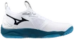 Încălțăminte de sală pentru bărbați Mizuno  WAVE MOMENTUM 3 White/Sailor Blue/Silver