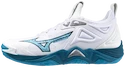 Încălțăminte de sală pentru bărbați Mizuno  WAVE MOMENTUM 3 White/Sailor Blue/Silver  EUR 51