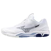 Încălțăminte de sală pentru bărbați Mizuno  Wave STEALTH 6 White/Bellwether Blue