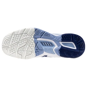 Încălțăminte de sală pentru bărbați Mizuno  Wave STEALTH 6 White/Bellwether Blue