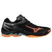 Încălțăminte de sală pentru bărbați Mizuno  Wave VOLTAGE 2 Black/Neon Flame