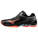 Încălțăminte de sală pentru bărbați Mizuno  Wave VOLTAGE 2 Black/Neon Flame