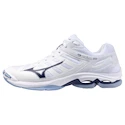 Încălțăminte de sală pentru bărbați Mizuno  Wave VOLTAGE 2 White/Bellwether Blue