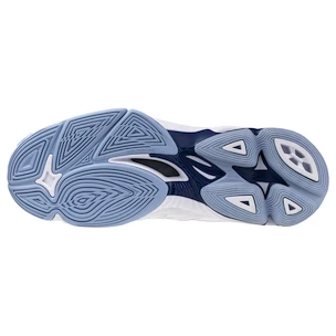 Încălțăminte de sală pentru bărbați Mizuno  Wave VOLTAGE 2 White/Bellwether Blue